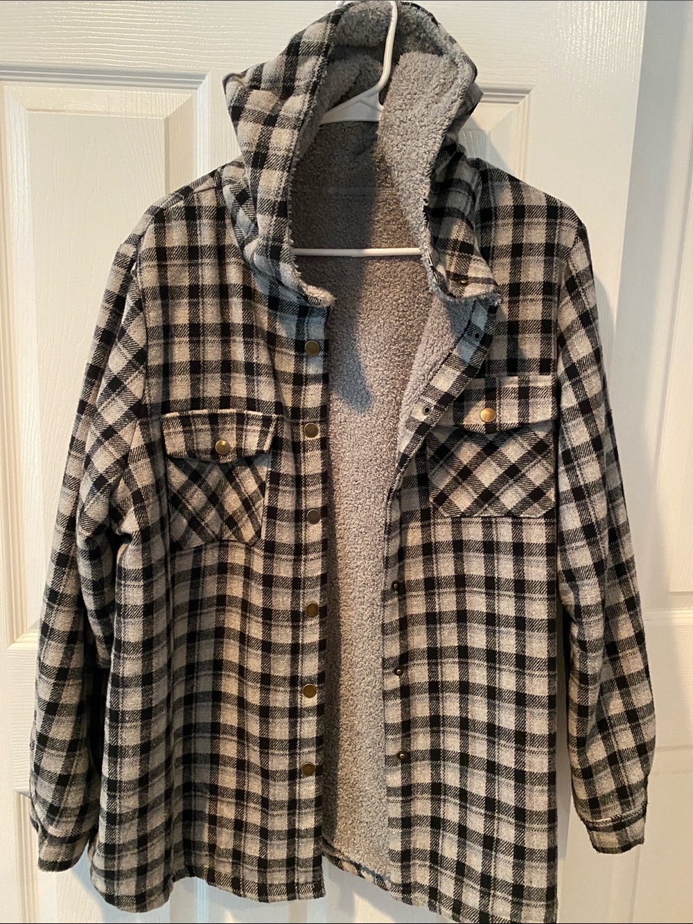 Flannel shirt jacket